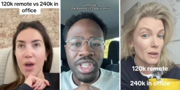 The internet can’t decide what’s better: A $240,000 in-office job or a $120,000 fully remote one