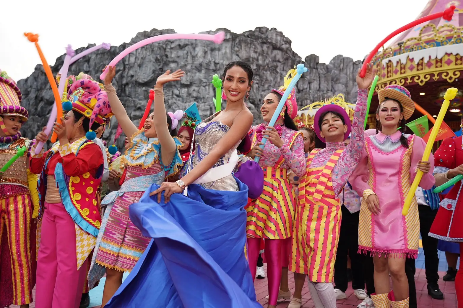 A Miss Universe contestant during the competition.