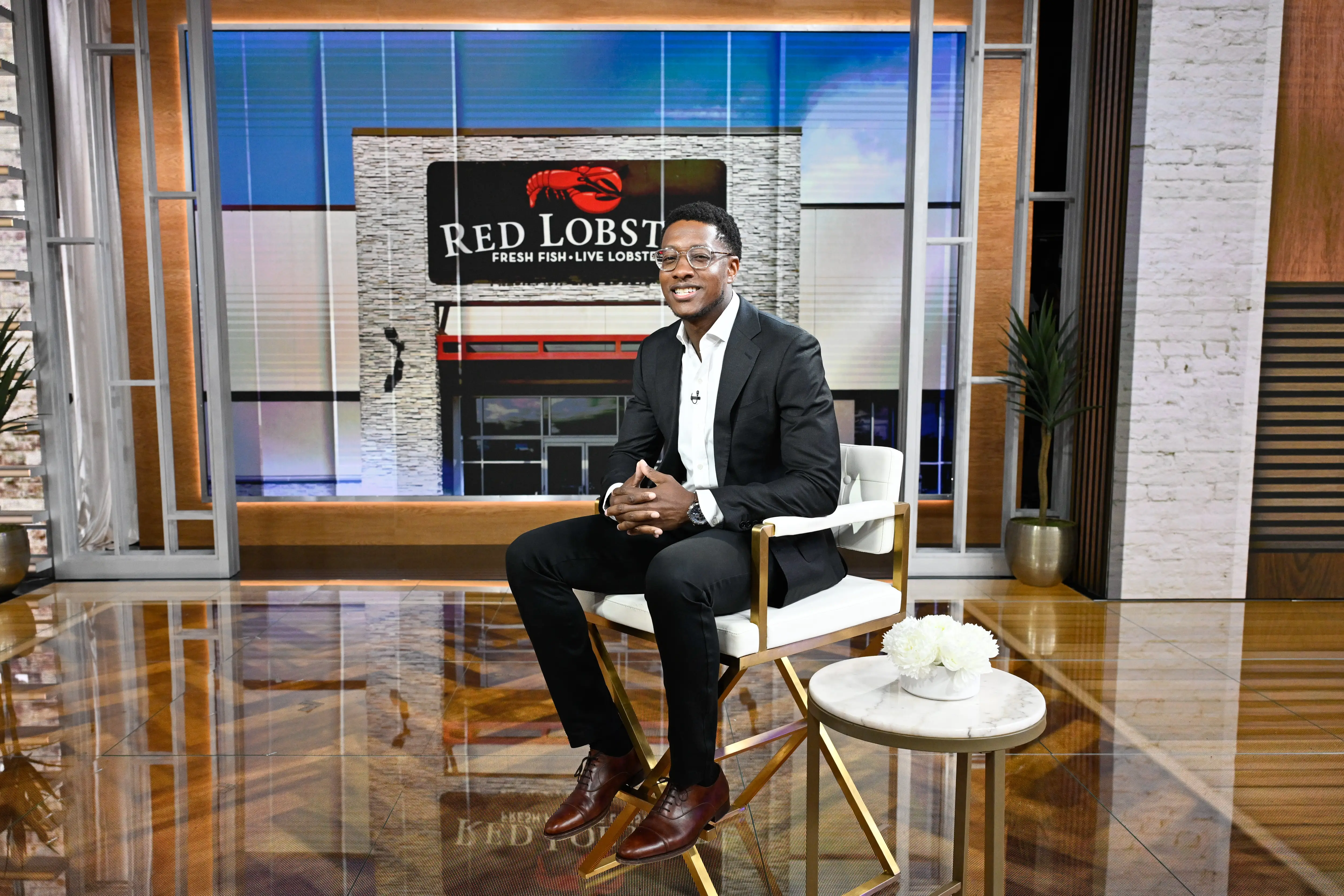 Red Lobster CEO Damola Adamolekun is pictured.