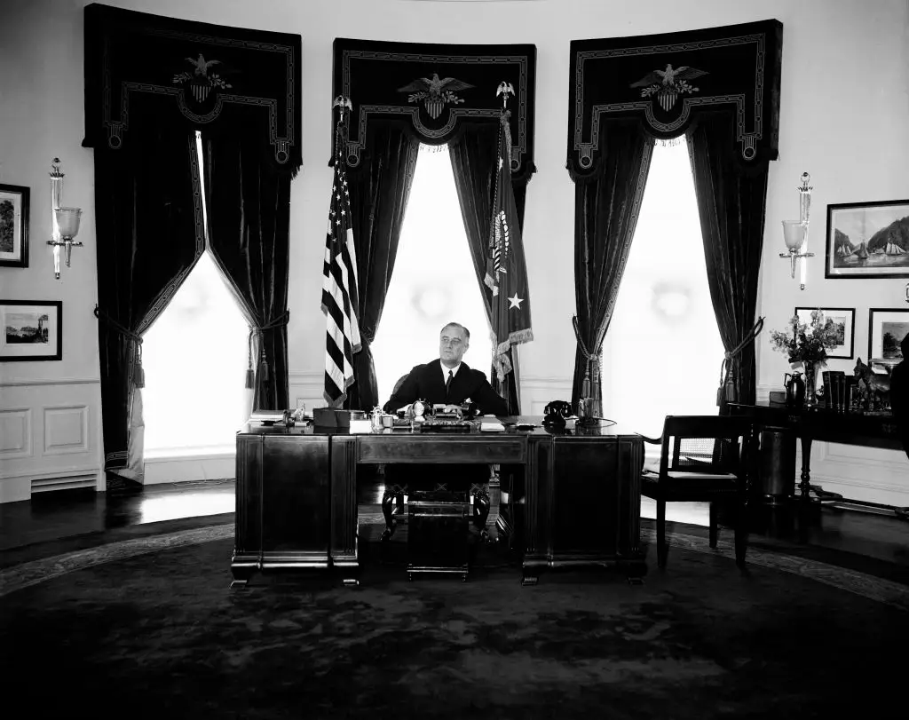 FDR in the Oval Office.