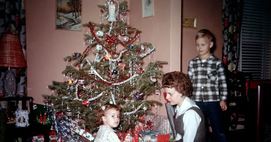 Vintage photos show how people decorated for the holidays over the last 100 years