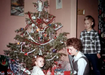 Vintage photos show how people decorated for the holidays over the last 100 years
