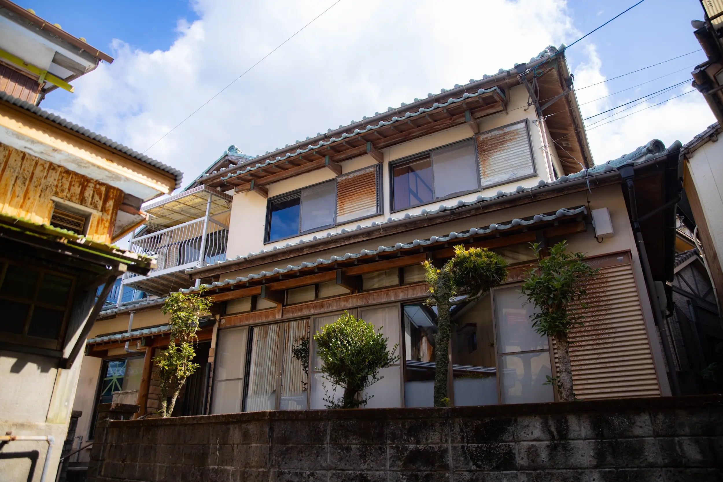 The exterior of a home in Japan.