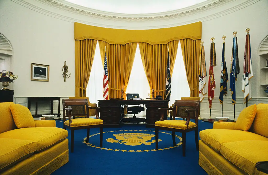 Richard Nixon's Oval Office.