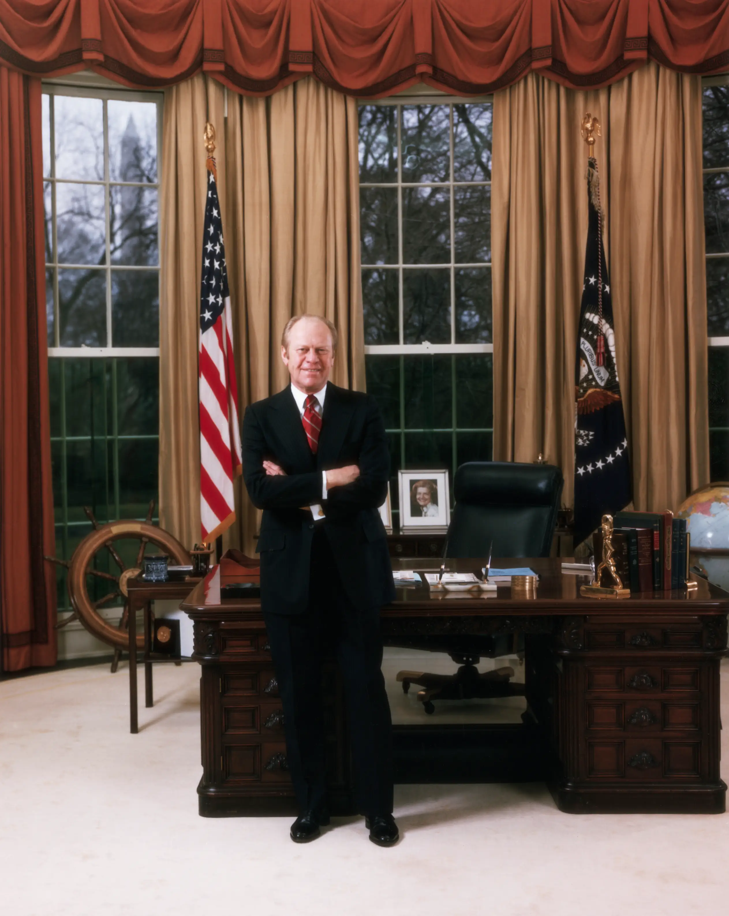 Gerald Ford in the Oval Office.