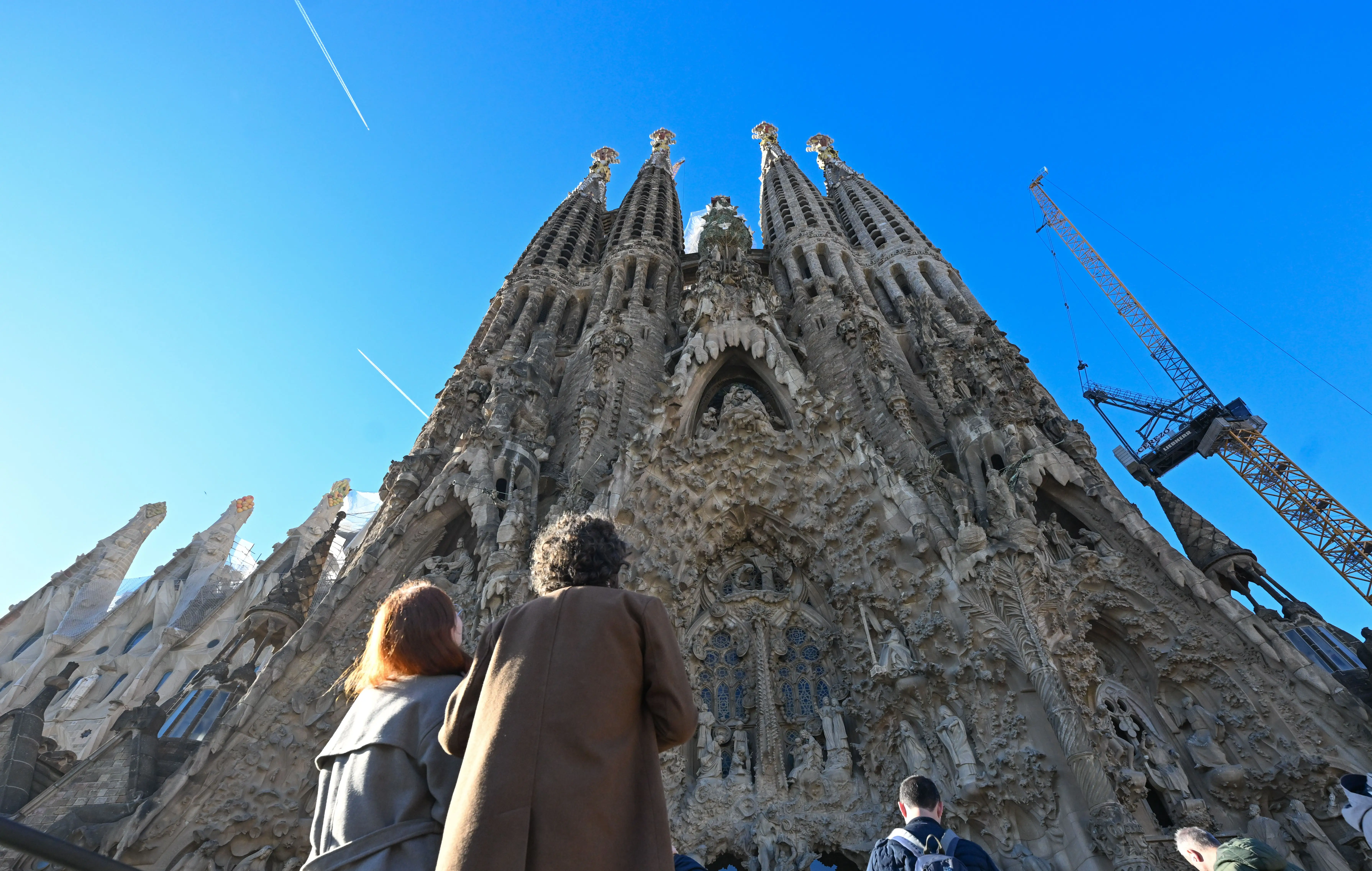 The Sagrada Familia basilica in Barcelona, Spain