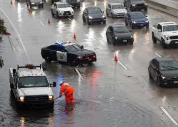 Photos show atmospheric storm damage from torrential rain and wind across California