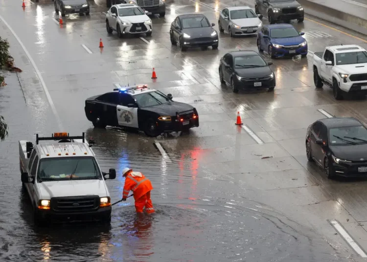 Photos show atmospheric storm damage from torrential rain and wind across California