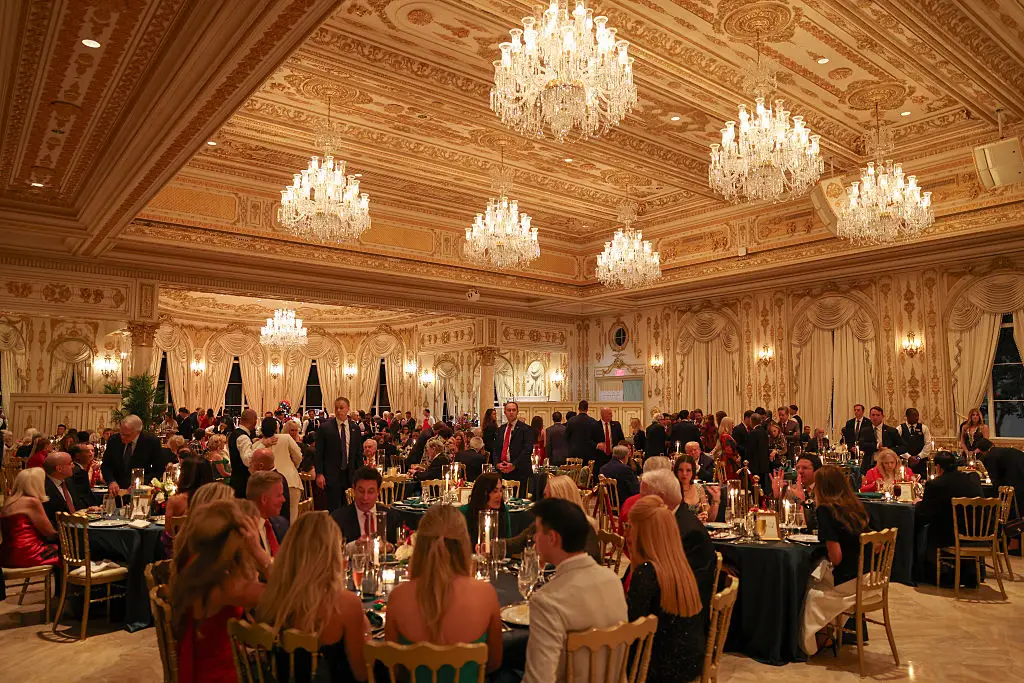 Christmas Eve dinner at Mar-a-Lago.