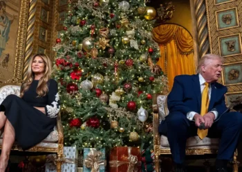 Donald Trump is spending Christmas at Mar-a-Lago. Photos show his lavish holiday celebrations.