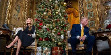 Donald Trump is spending Christmas at Mar-a-Lago. Photos show his lavish holiday celebrations.