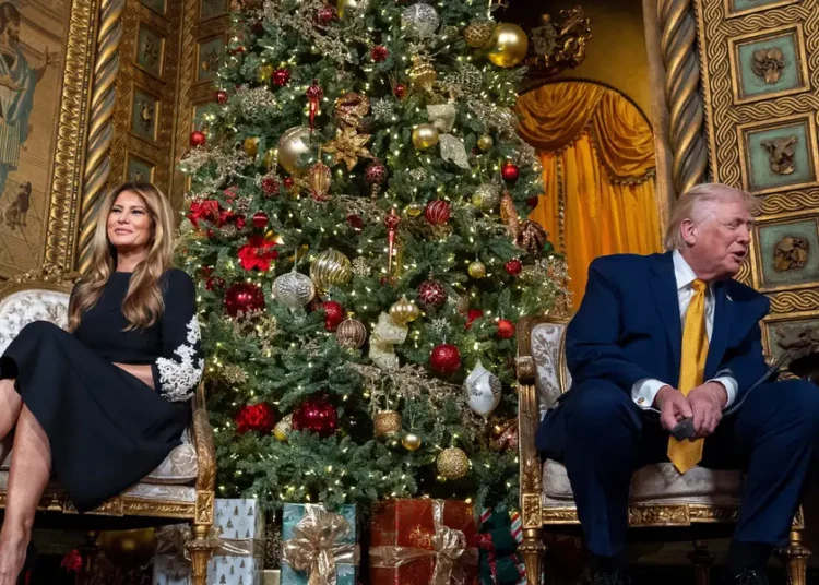 Donald Trump is spending Christmas at Mar-a-Lago. Photos show his lavish holiday celebrations.
