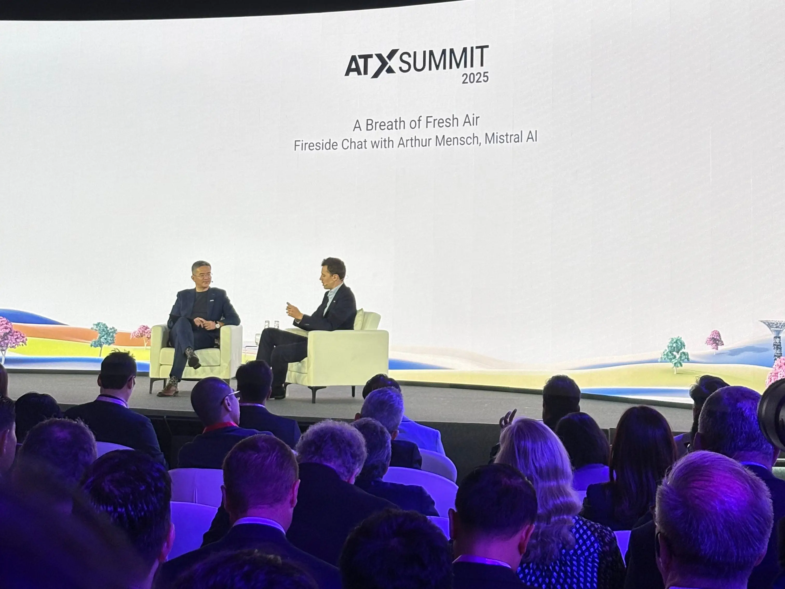 At a tech conference in Singapore