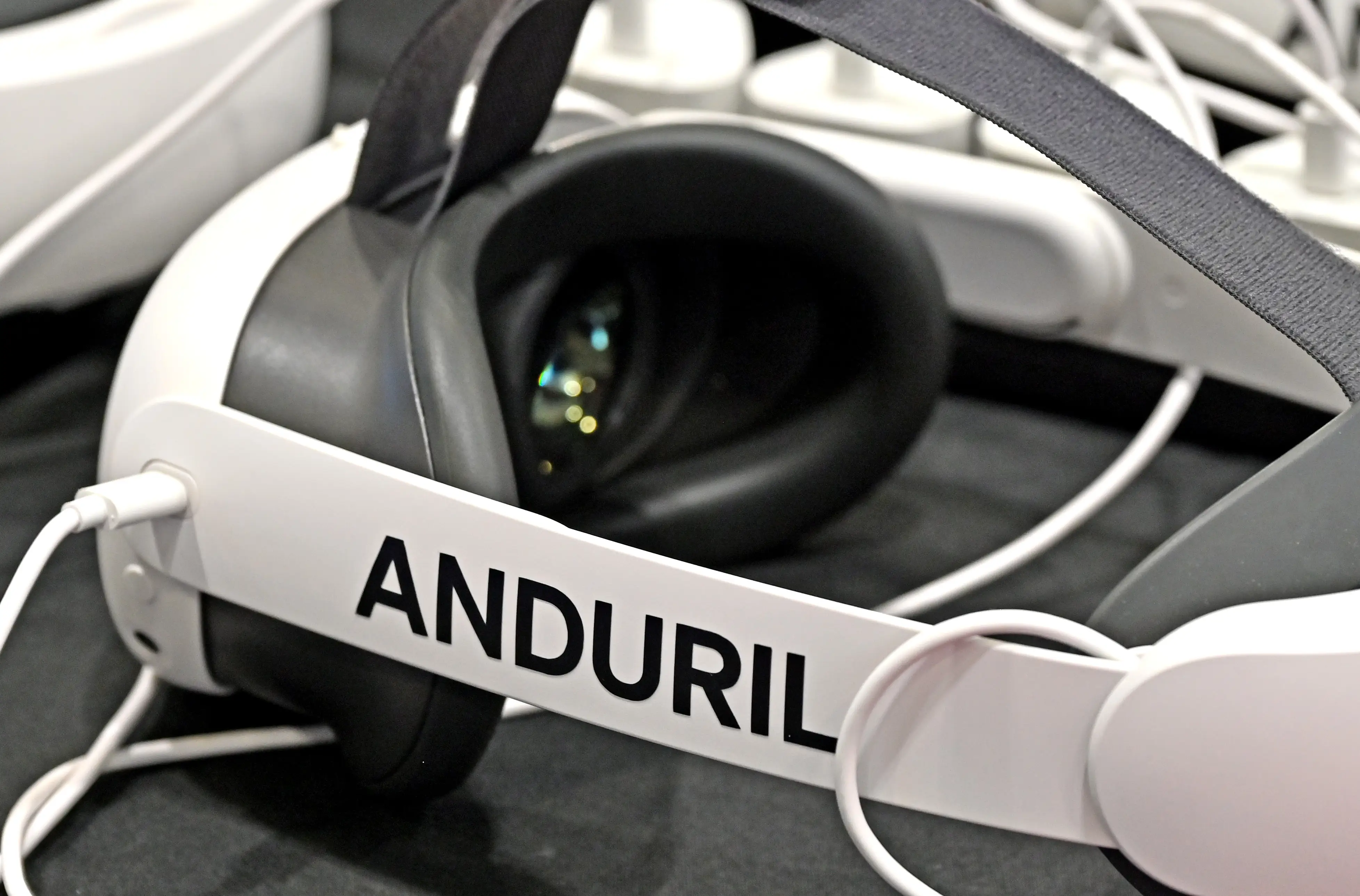 An Anduril headset is pictured