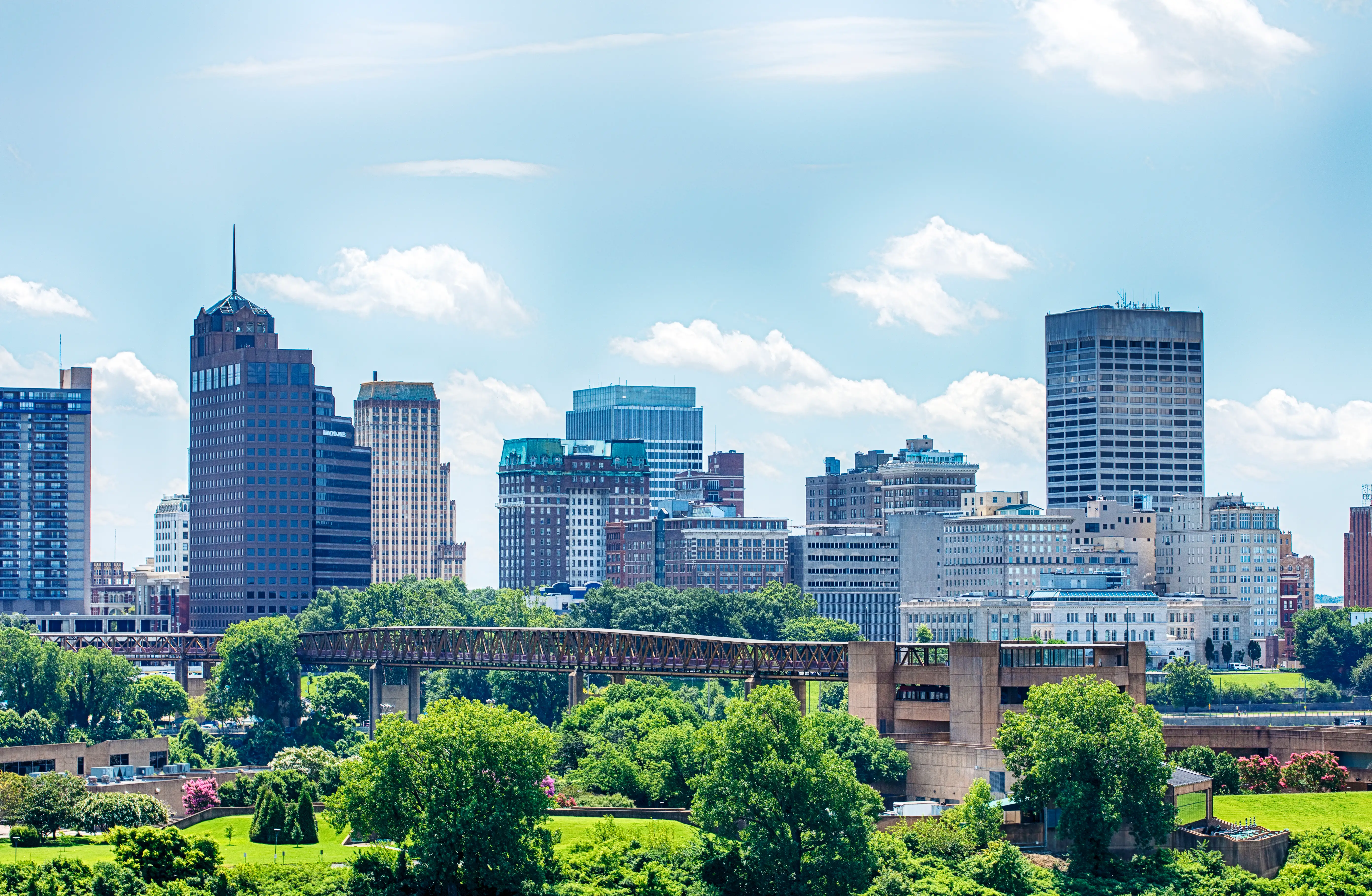 Downtown Memphis, Tennessee.