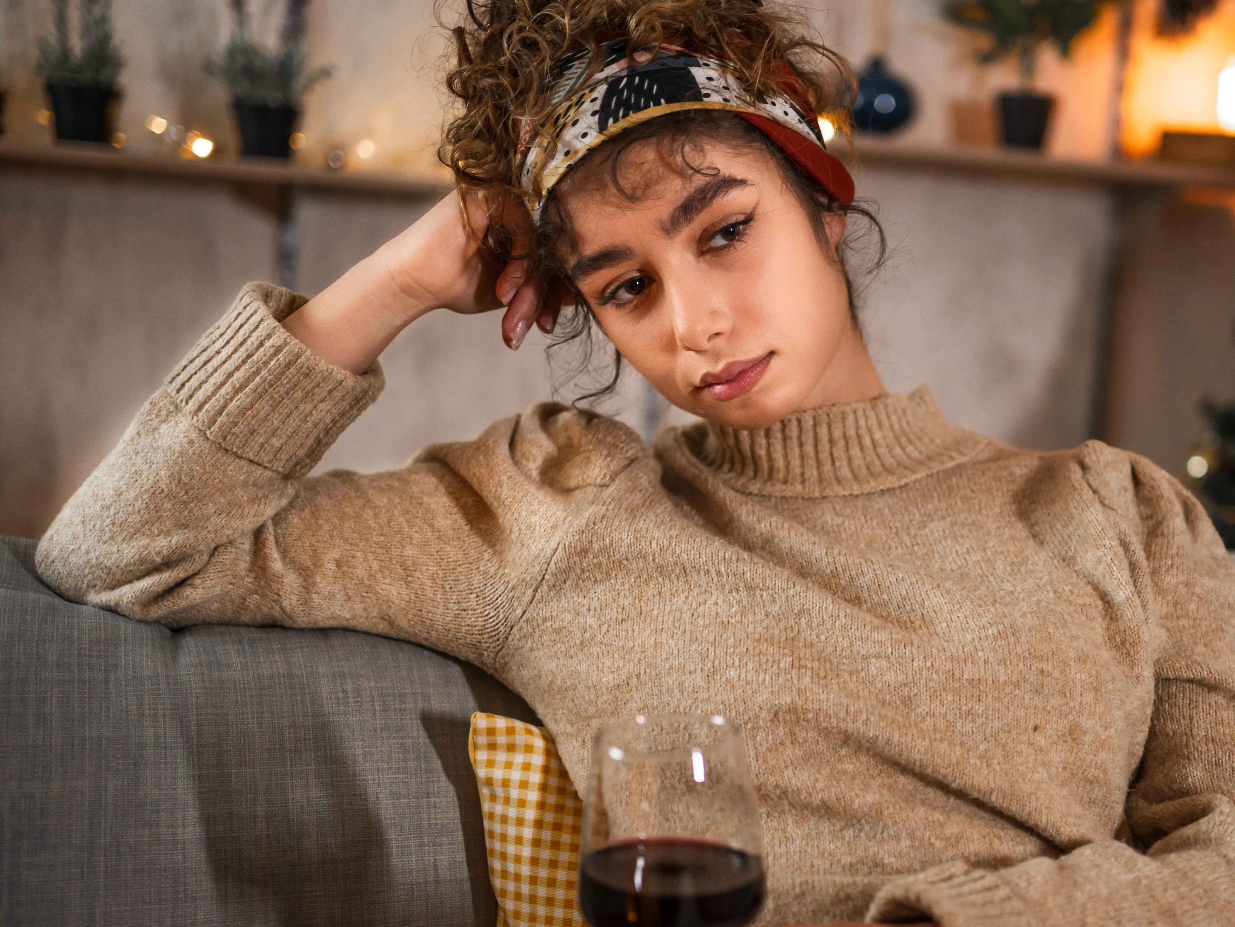 A young woman looking dejected