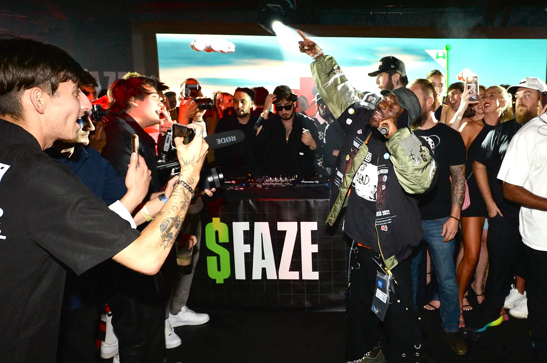 Lil Uzi Vert performed at a party celebrating FaZe Clan's listing on the Nasdaq.