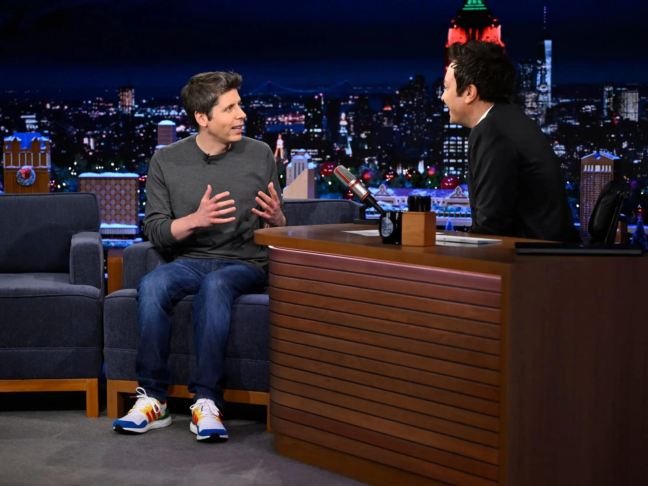 Sam Altman talks to Jimmy Fallon