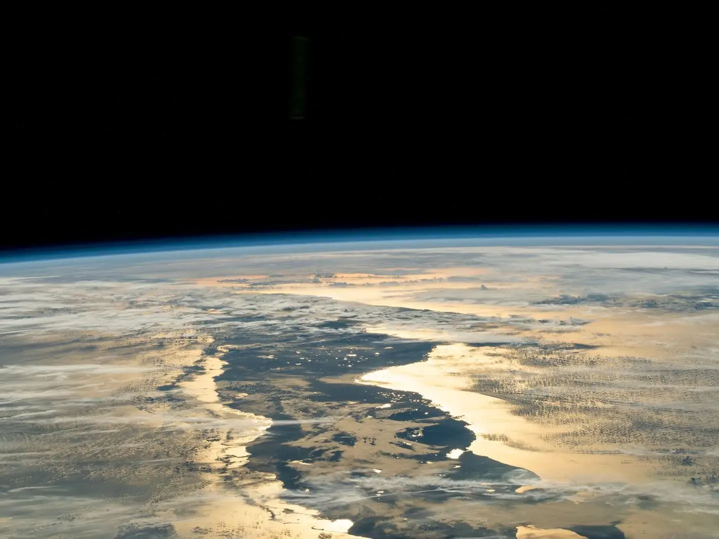 A photo taken from the International Space Station shows New Year's Day dawning on Cuba in 2025.
