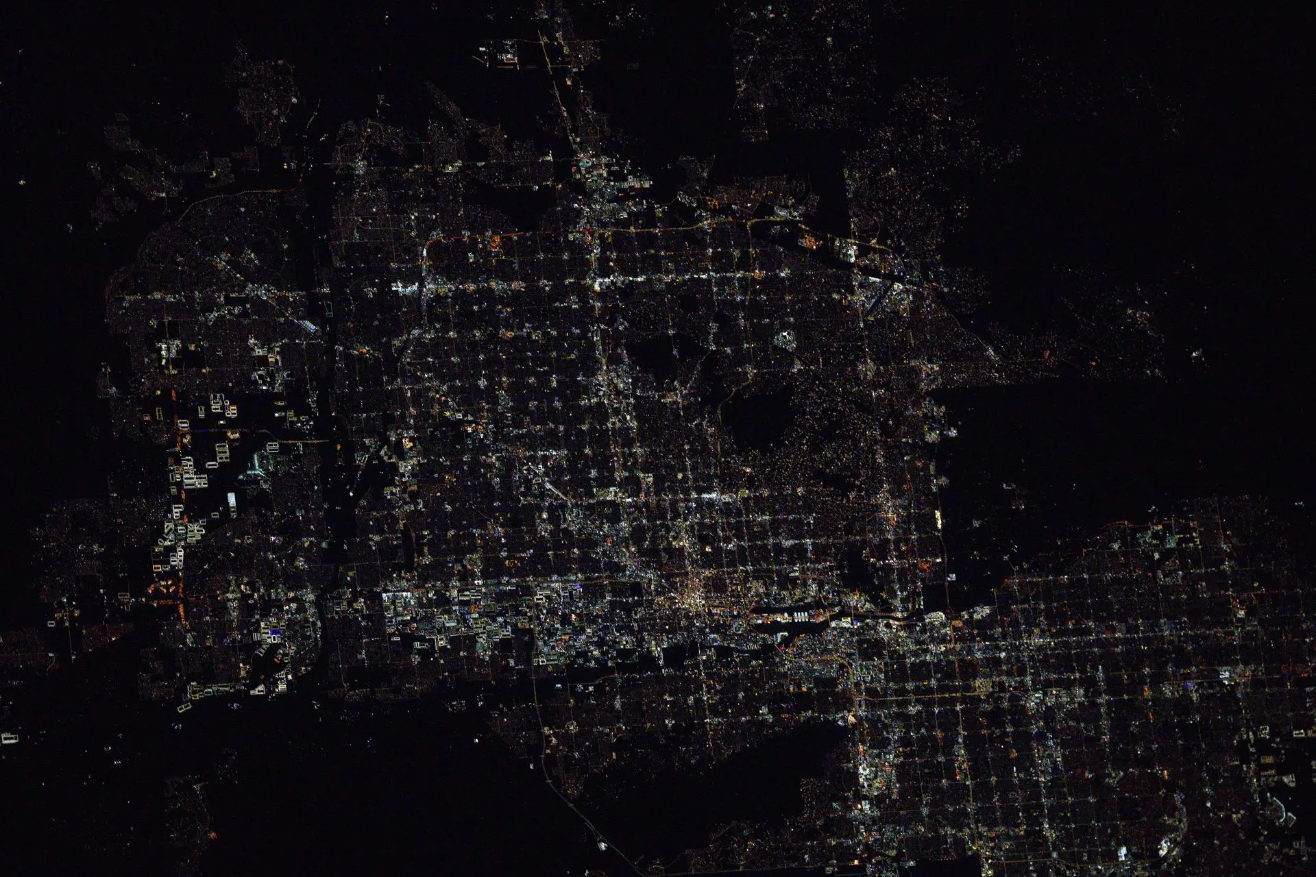 Phoenix, Arizona, from the International Space Station in May 2025.