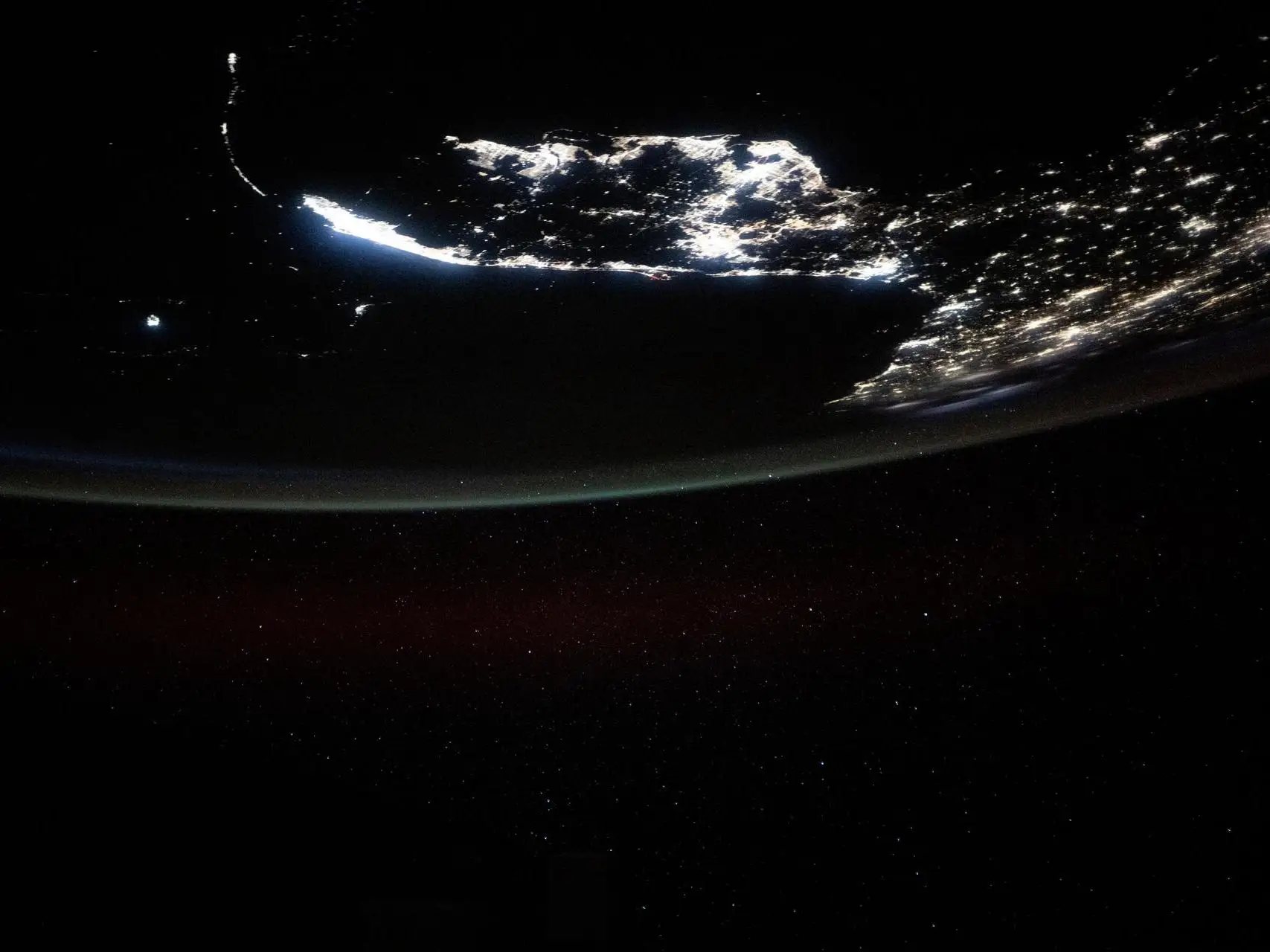 The Florida peninsula and the eastern coast of the US from the ISS in March 2025.