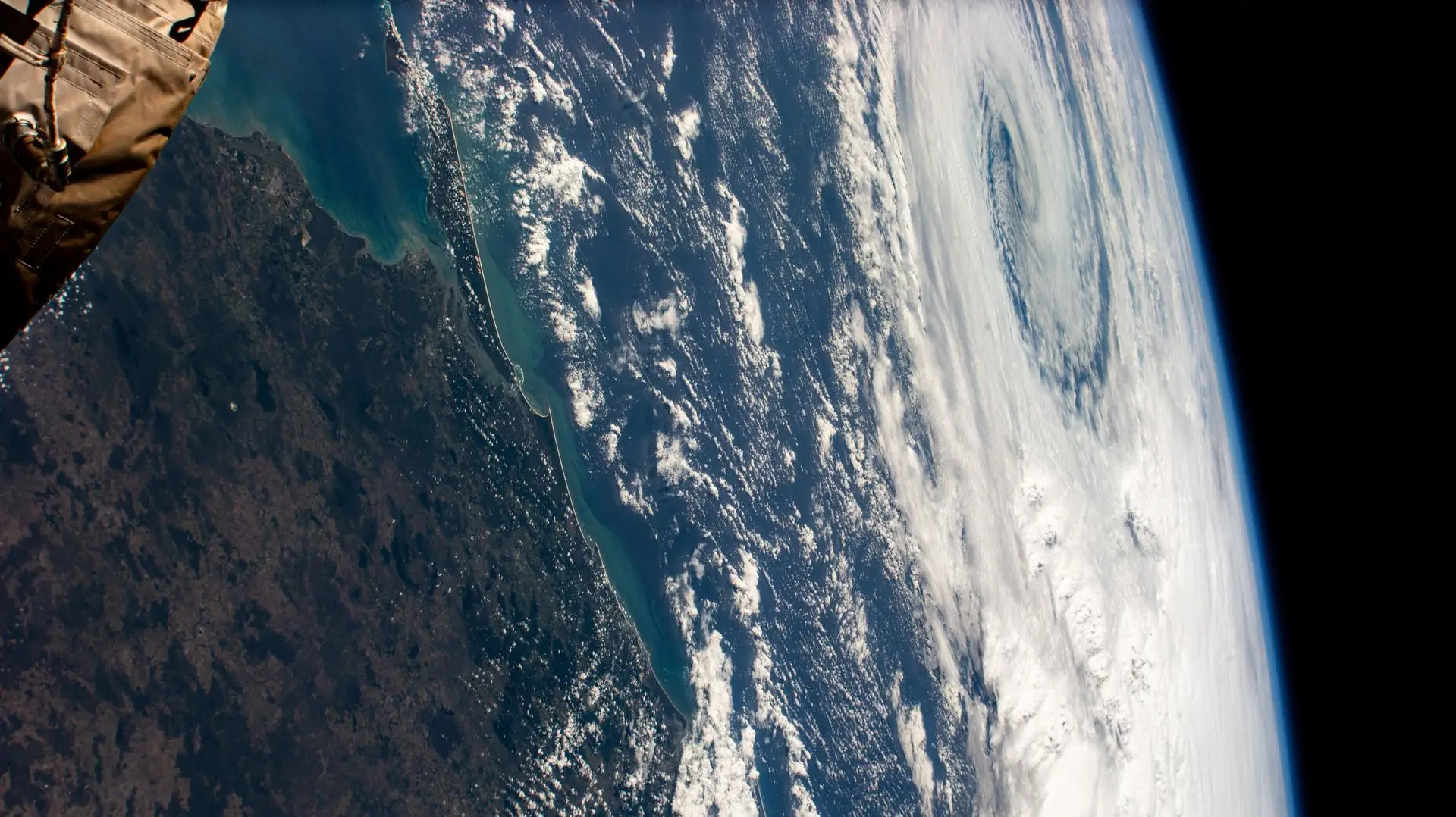 Cyclone Alfred seen near the coast of Queensland, Australia, from the ISS in March.