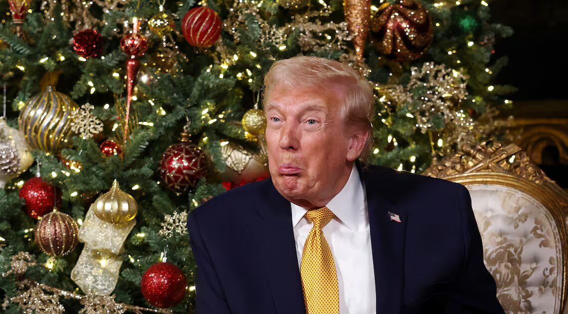 Trump Posts Nearly 200 Times in Unhinged Christmas Day Spree