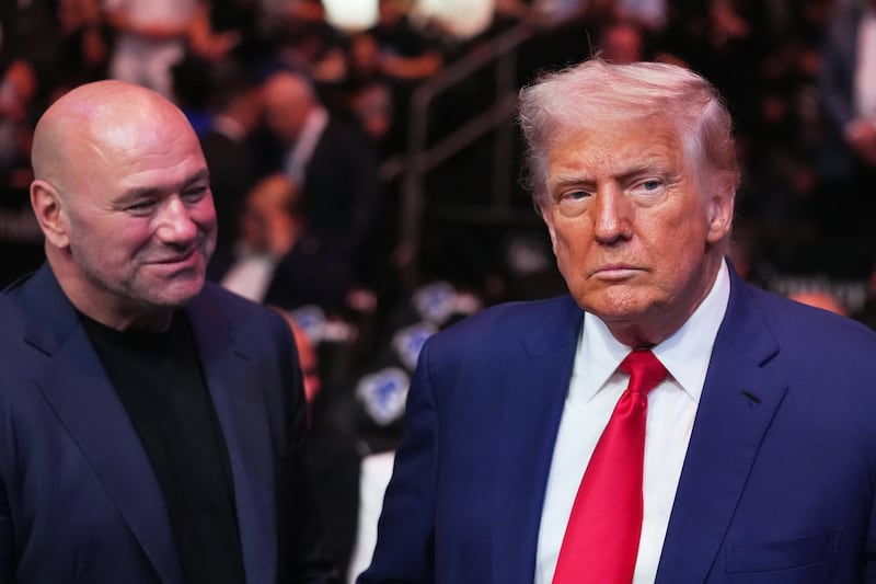 Donald Trump and Dana White