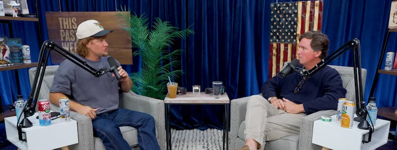 Carlson appeared on Von's podcast on Tuesday.