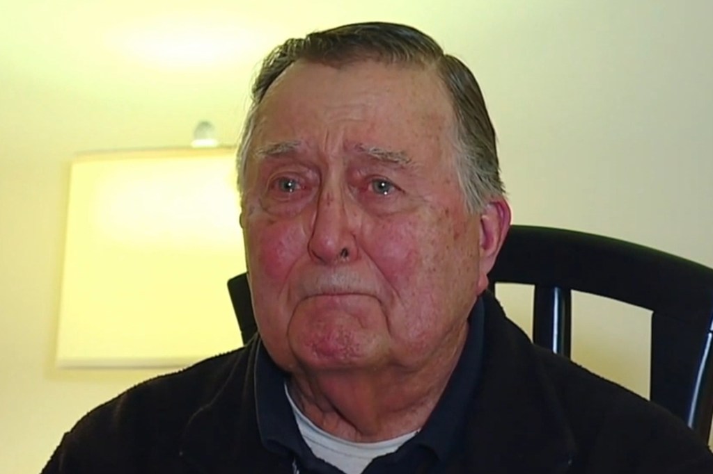 Portrait of Ed Bambas, an 88-year-old veteran.