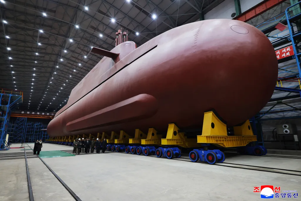 The North has indicated it plans to arm the submarine with nuclear weapons, calling it a “strategic guided missile submarine” or a “strategic nuclear attack submarine.”