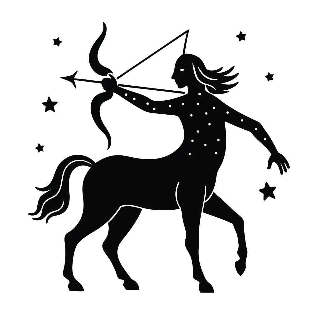 Sagittarius Zodiac sign Vector Illustration