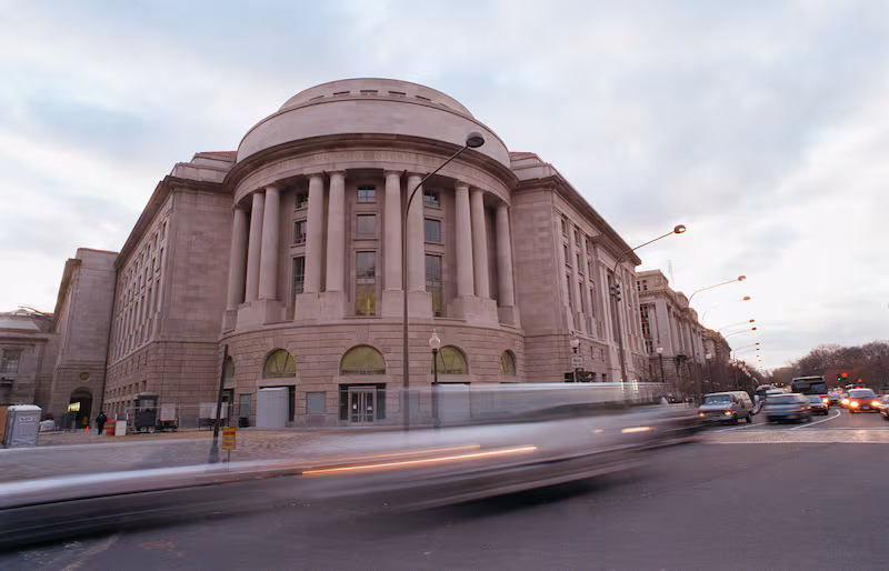 UNITED STATES - DECEMBER 23:  ELECTRONIC COMMERCE--The Ronald Reagan Building and International Trade Center at 1331 Pennsylvania Avenue in Washington, D.C.  (Photo by Scott J. Ferrell/Congressional Quarterly/Getty Images)