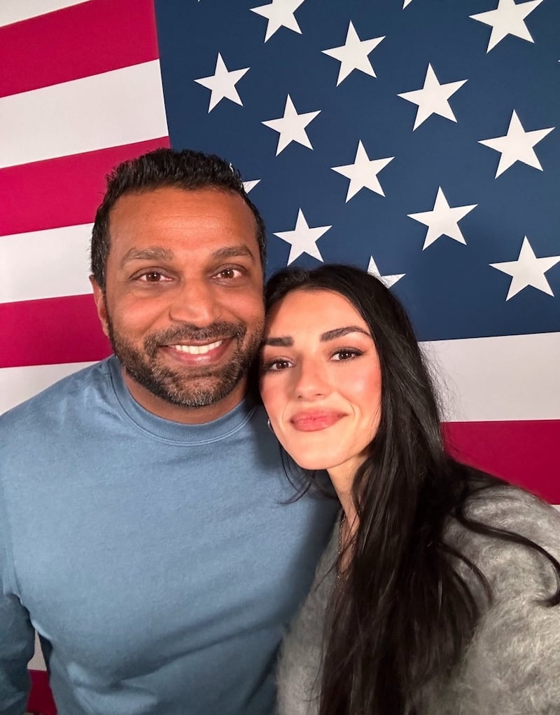 Kash Patel and Alexis Wilkins.