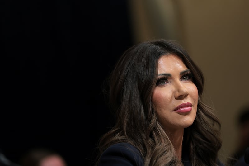 Secretary of Homeland Security Kristi Noem testifies before a House Committee on December 11, 2025 in Washington, D.C.