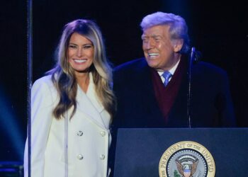 MAGA Goon Forces Crowd to Cheer for Trump