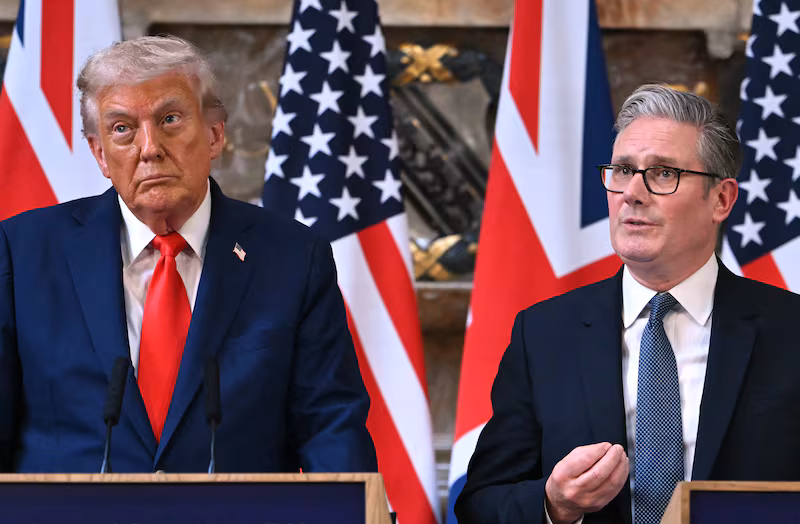 Britain's Prime Minister Keir Starmer and U.S. President Donald Trump
