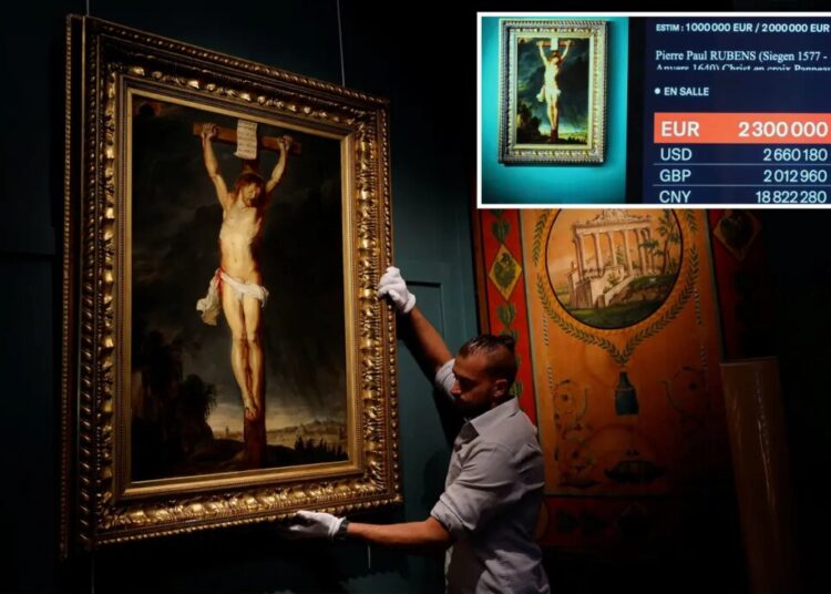 Lost Rubens painting of Jesus’ crucifixion auctioned for $2.7M — 400 years after it vanished