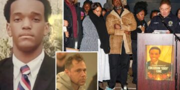 Top Suffolk cop apologizes to family of popular CVS worker — as hundreds mourn Christmas Day murder at packed candlelight vigil