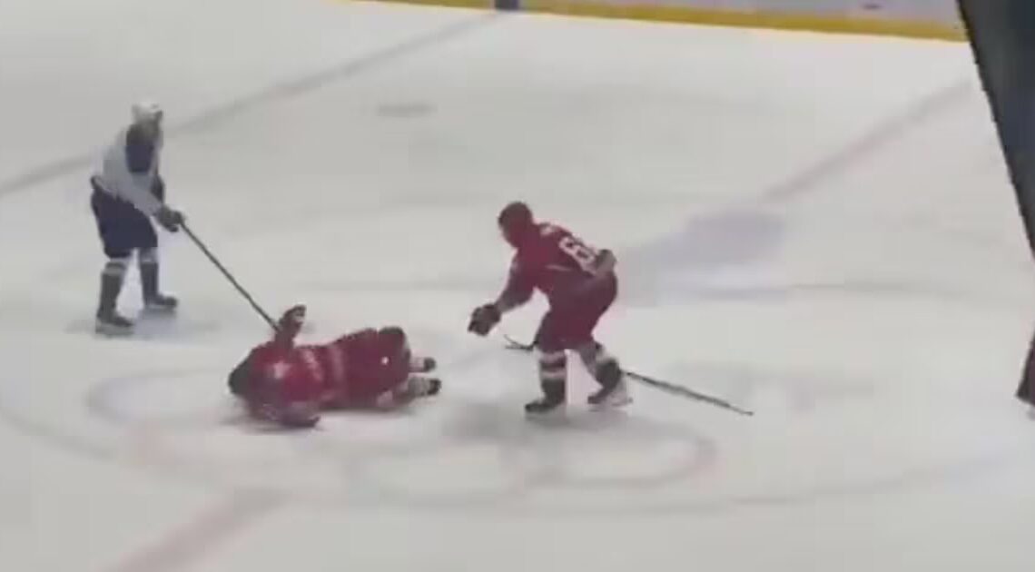 Putin’s Ally, 71, Humiliated in Ice Hockey Game Wipeout