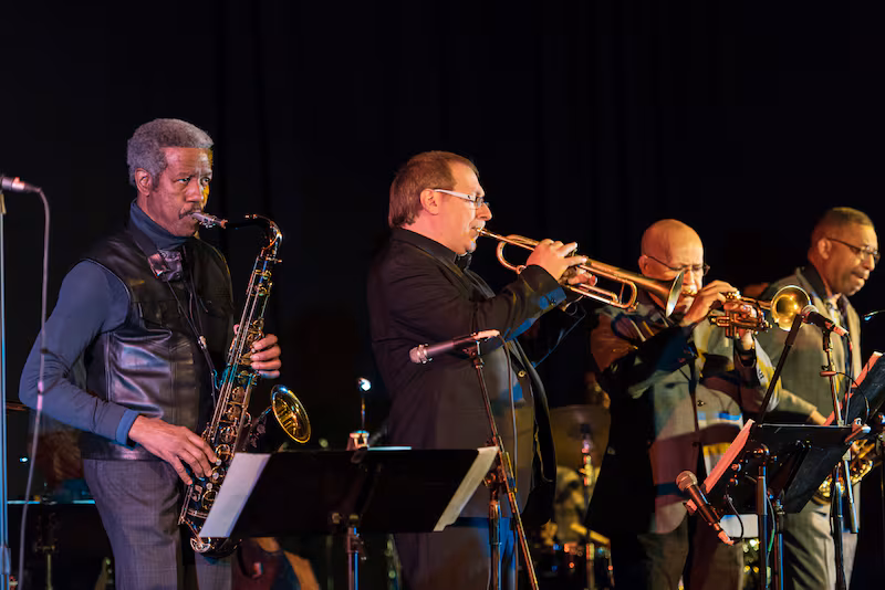 Billy Harper, David Weiss, Eddie Henderson and Donald Harrison of The Cookers. Drummer Billy Hart said Trump's involvement in the Kennedy Center 
