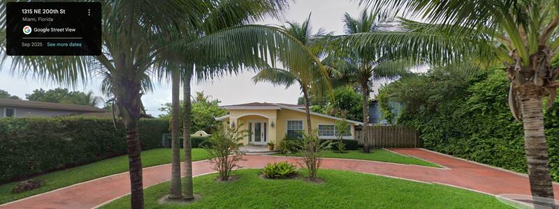 The Miami home where Claudio Valente last lived.