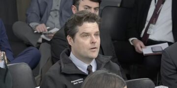 Matt Gaetz Cosplays as Reporter in Bonkers Pentagon Briefing