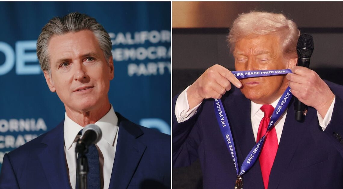Newsom Trolls Trump Over Made-Up ‘Peace’ Award