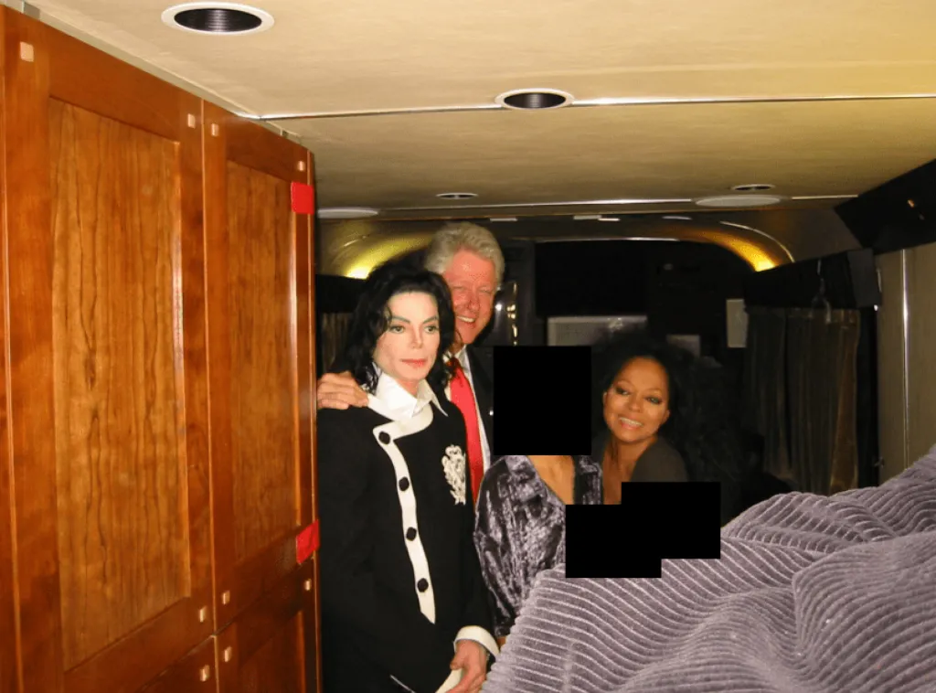 Jeffrey Epstein is seen with Michael Jackson and Diana Ross