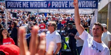 Charlie Kirk Fans Are Snapping Selfies in Replica Death Tent