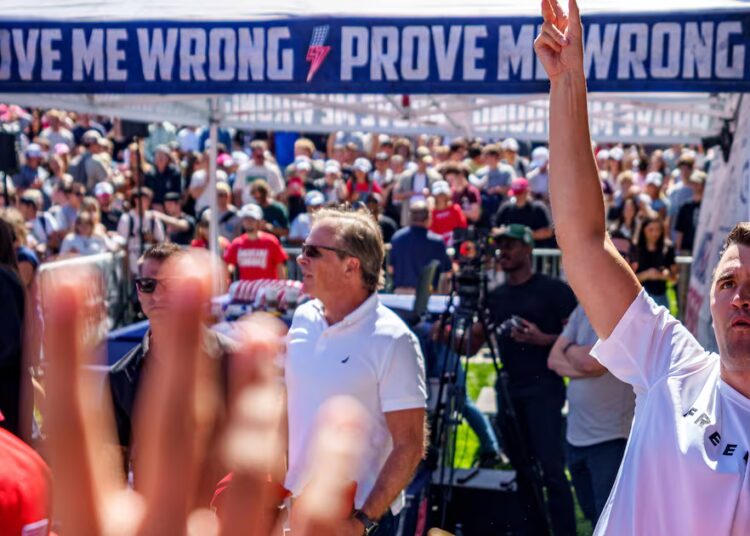 Charlie Kirk Fans Are Snapping Selfies in Replica Death Tent