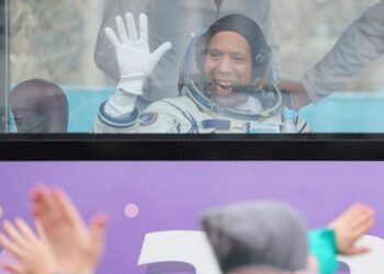 My nephew wore spaceship-adorned onesies. Now he’s a real astronaut.