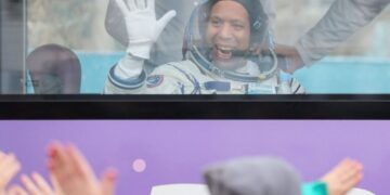 My nephew wore spaceship-adorned onesies. Now he’s a real astronaut.