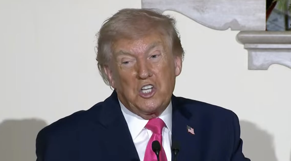 Sweaty Trump Rambles About Snakes and Thirsts Over Ivanka Lookalike